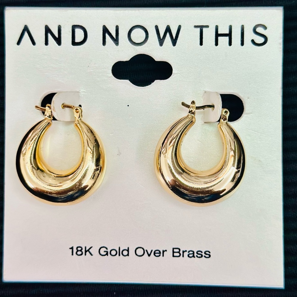 18K GOLD PLATED HOOP EAR